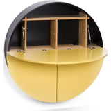 EMKO Multifunctional Pill Cabinet/Desk | Black/Yellow