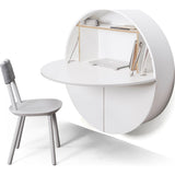 EMKO Multifunctional Pill Cabinet/Desk | White/White