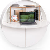 EMKO Multifunctional Pill Cabinet/Desk | White/White
