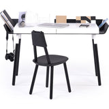 EMKO My Writing Desk w/ 2 Drawers | White/Black