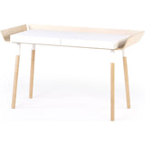 EMKO My Writing Desk w/ 2 Drawers | White/Birch
