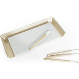 EMKO My Writing Desk w/ 2 Drawers | White/Birch