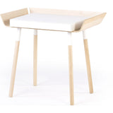 EMKO My Writing Desk w/ 1 Drawer | White/Birch