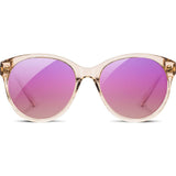 Shwood Madison Acetate Sunglasses | Champagne/Ebony - Rose Flash Polarized WWAMCEBR3P