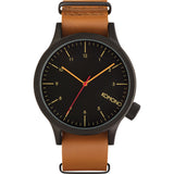 Komono Magnus II Watch | Black/Cognac-KOM-W1940