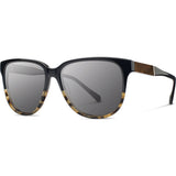 Shwood Mckenzie Acetate Sunglasses | Black Olive/Elm Burl - Grey WWAM3BOELG