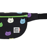 Avenue Dee Midnight Cats Fanny Pack | Black/Green