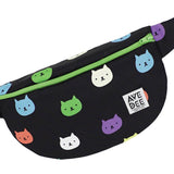 Avenue Dee Midnight Cats Fanny Pack | Black/Green