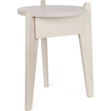 Esaila Milk Stool-Soft White MLK-01-SWH
