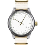 squarestreet SQ03 Minuteman Two Hand Off-White Watch | Grey/Beige Nylon SQ03 B-16