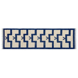 Revival Rugs Miran Hand-Knotted Rug | Warm Vanilla Beige/Navy