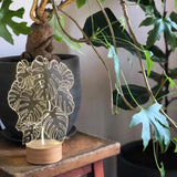 Studio Cheha Monstera LED Table Lamp | Birch