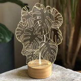 Studio Cheha Monstera LED Table Lamp | Birch
