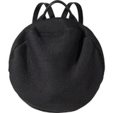 Cote&Ciel Moselle Furrowed Nylon Backpack | Powder Black 28482