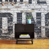 Gus* Modern Myles End Table | Black Oak ECETMYLE-ob
