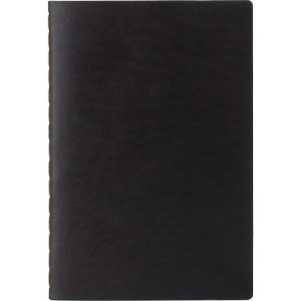 Ezra Arthur Medium Notebook | Jet Top Stitch Nbm05