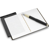 Ezra Arthur Small Notebook | Jet Top Stitch Nbs05