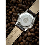 MeisterSinger Neo Plus Watch | Ivory / Shell Cordovan Leather Brown