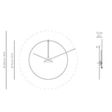 Nomon New Anda G Wall Clock | Walnut/Brass