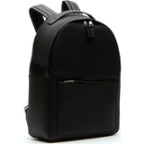 Lacoste Chantaco Matte Pique Leather Backpack | Black