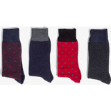 Hook & Albert 4-Pack of Dress Socks | Klarist/Mason/Enter/Wells NRDSX-1802