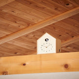 Lemnos Birdhouse Clock Natural