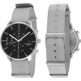 Issey Miyake C Black Chronograph Watch | Grey Nylon NYAD005Y