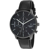 Issey Miyake C Black Chronograph Watch | Black Leather NYAD007