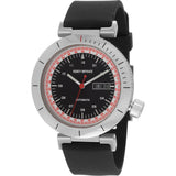 Issey Miyake W Silver Automatic Watch | Black Urethane 86015 76925 NYAE002Y