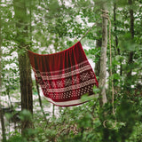 Faribault Northern Fair Isle Wool Blanket | Red