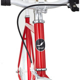 Sole Bicycles OFW Fixed Single Speed Bike | Candy Apple Red Frame/Baby Blue Rims Sole 035-49