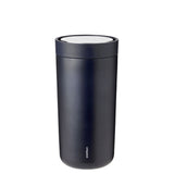 Stelton to Go Click Travel Cup | Black/steel, 13.32 Oz