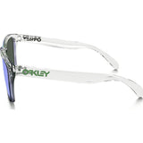 Oakley Lifestyle Frogskins Crystal Clear Sunglasses | Jade Iridium OO9013-A3
