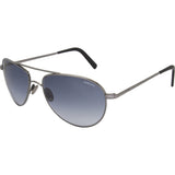 Randolph Engineering The Hawk Dark Ruthenium Polished Sunglasses | Blue Gradient Skull 57MM OP7F402-2-NY