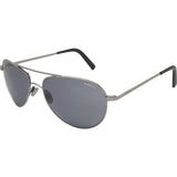 Randolph Engineering The Hawk Dark Ruthenium Polished Sunglasses | Gray Polarized PC Skull 57MM OP7F434-2-PC