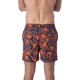 Tom & Teddy Octopus Swim Trunk | Blue&Orange / 2XL