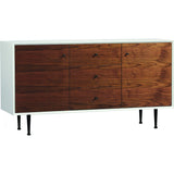 ION Design Cora Small Credenza | White/Brown P-12183