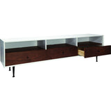 ION Design Cora Media Unit Large | White/Brown P-12186