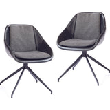 ION Design Gaia Chair | Matte Black/Dark Gray P-25017