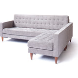 ION Design Duke Flip Sectional Sofa | Light Beige/Walnut P-25819