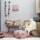 Lorena Canals English Garden Pouffe | Ash Rose