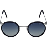Randolph Engineering Fusion P3 Matte Chrome/Blue Sunglasses | Blue Gradient Skull P3P4402-I4-Ny
