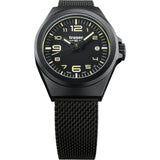 traser H3 Black P59 Essential S Watch | Milanese Pvd Coasted Stainless Steel Strap 108204