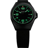 traser H3 Black P59 Essential S Watch | Milanese Pvd Coasted Stainless Steel Strap 108204
