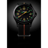 traser H3 Black/Orange P67 Officer Pro Gunmetal Watch | Textile Strap73-107425