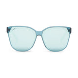 Diff Eyewear Gia Sunglasses | Pure Blue (Solid) + Pure Blue Mirror