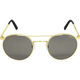 Randolph Engineering P-3 Shadow 23K Gold Sunglasses | Gray Glass Skull 49MM PBP1411
