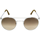 Randolph Engineering P-3 Shadow Bright Chrome Sunglasses | Tan Gradient Nylon Skull 49MM PBP3404-NY