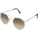 Randolph Engineering P-3 Shadow Bright Chrome Sunglasses | Tan Gradient Nylon Skull 49MM PBP3404-NY