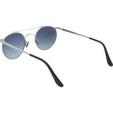 Randolph Engineering P-3 Bright Chrome Sunglasses | Double Blue Gradient PC Skull 49MM PBP3475-PC